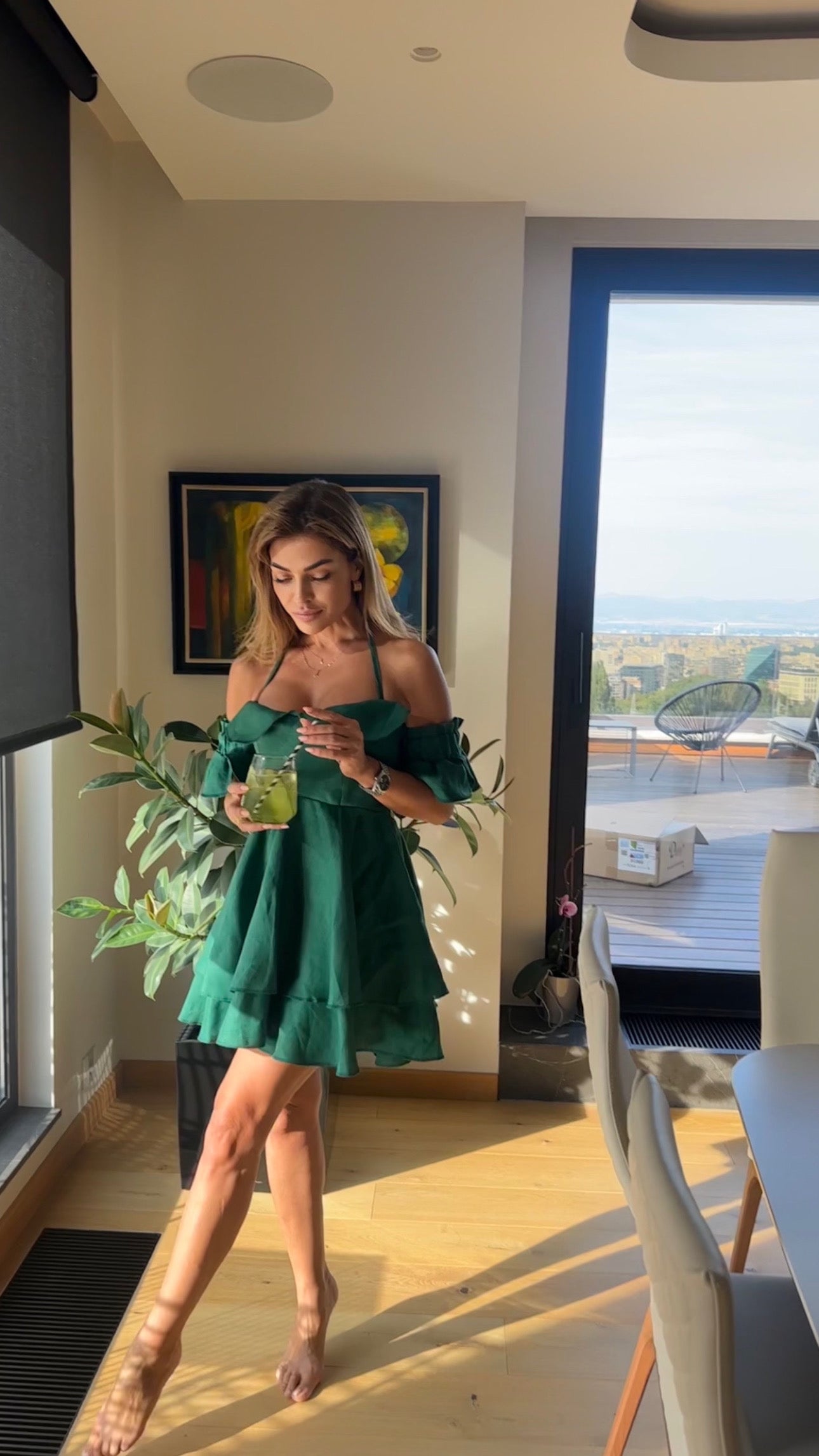 Amalfy linen dress
