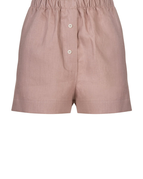 SARA Rosé linen shorts
