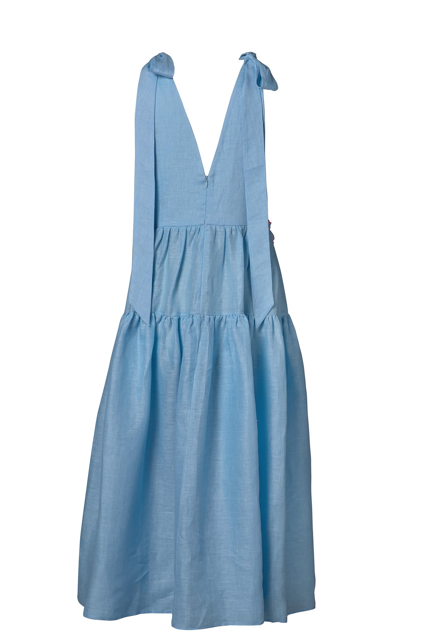 BLUE LINEN DRESS