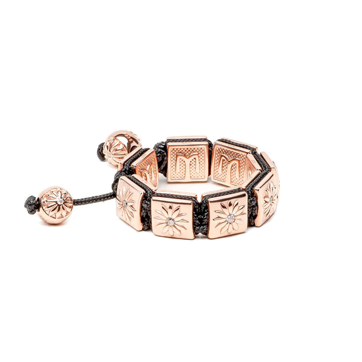 FLAT-BEAD BRAIDED RING IN ROSE GOLD - THE SUN RING