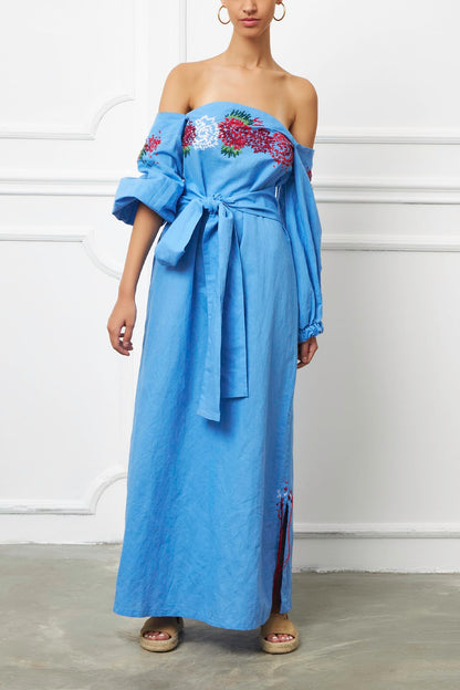 ÉtÉ Maxi linen dress