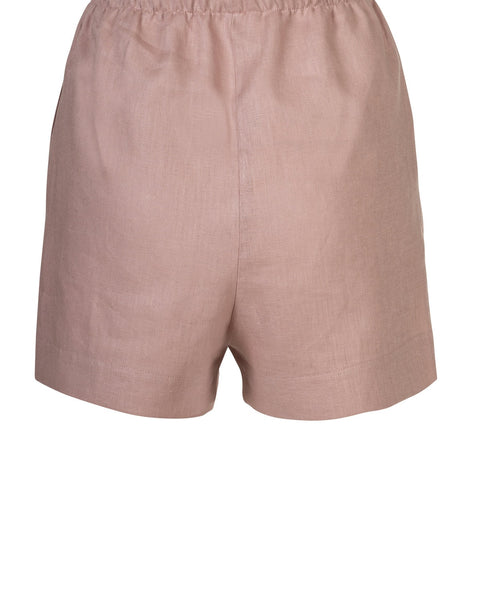 SARA Rosé linen shorts