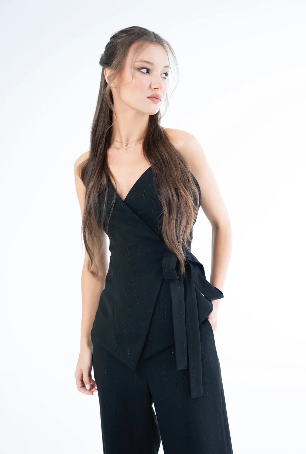 "Stardust" pinstripe top by Airène