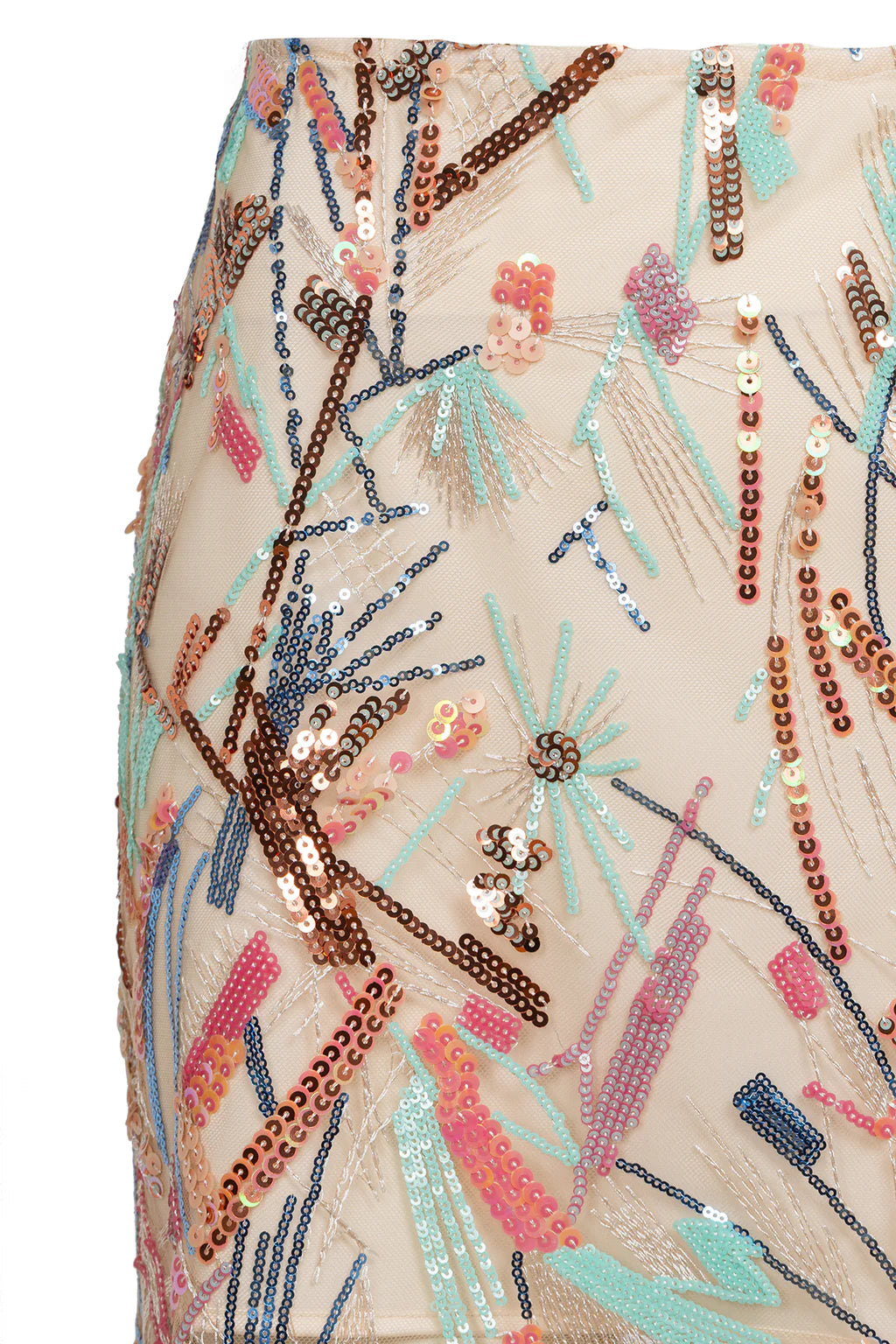 "Coralia" embroidered tulle skirt with lining by Airène