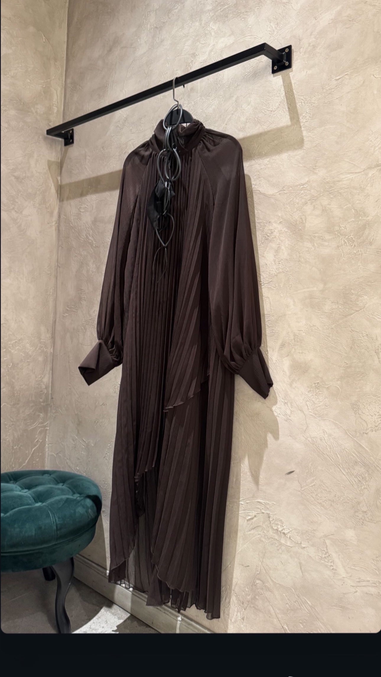 Long brown flowing dress by Souvenir