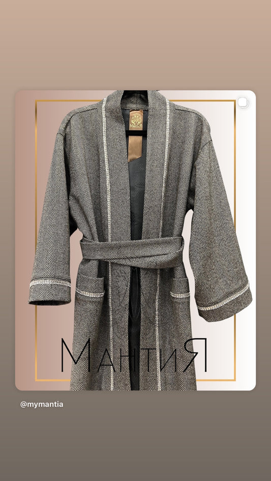 Wool Handmade “Mantia” with stones