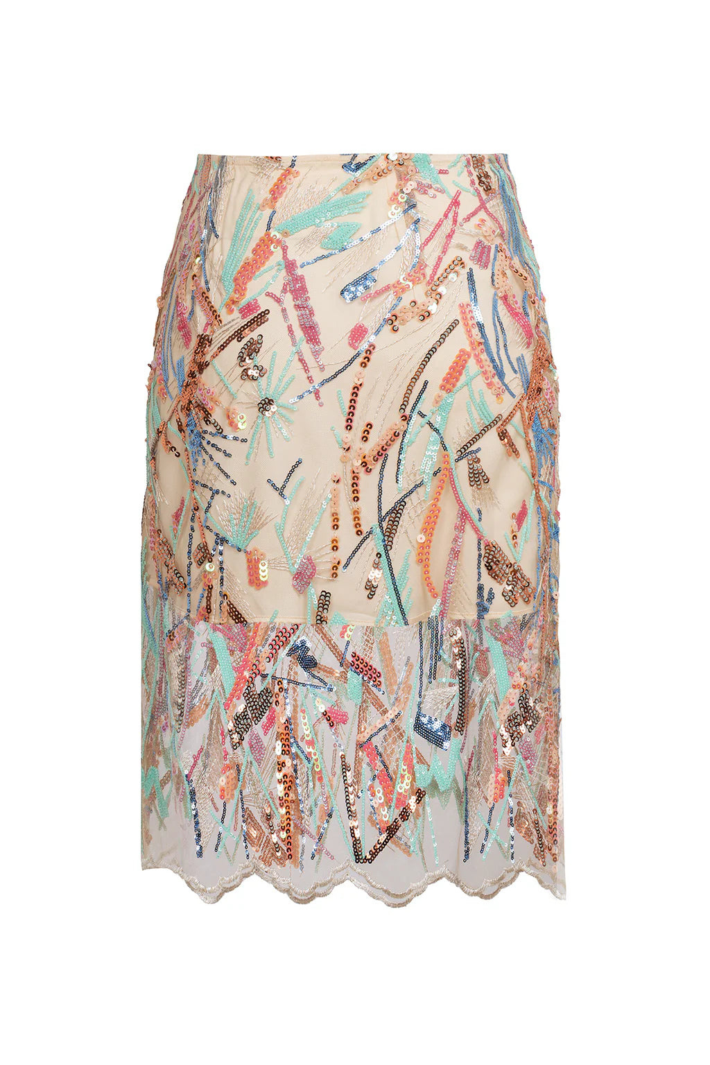"Coralia" embroidered tulle skirt with lining by Airène