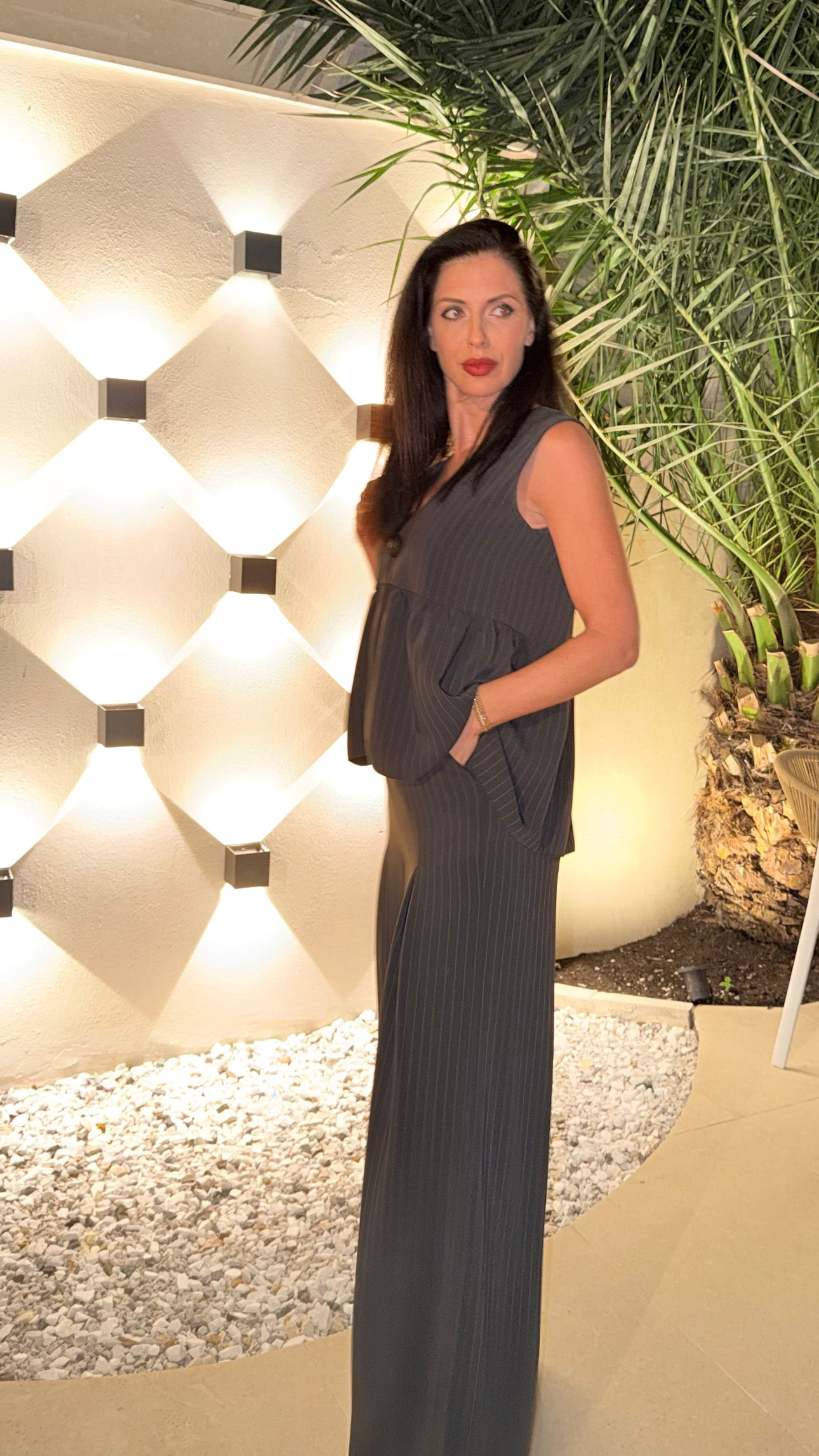 Grey Wide 2 pieces set Sitara D’Sense