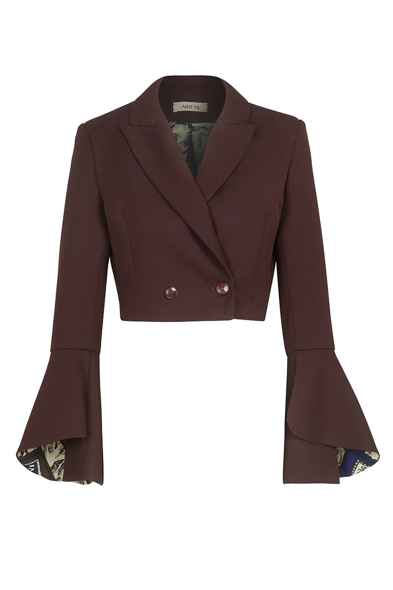 "Tarot" burgundy blazer by Airène