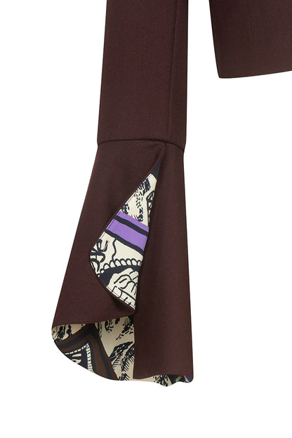 "Tarot" burgundy blazer by Airène