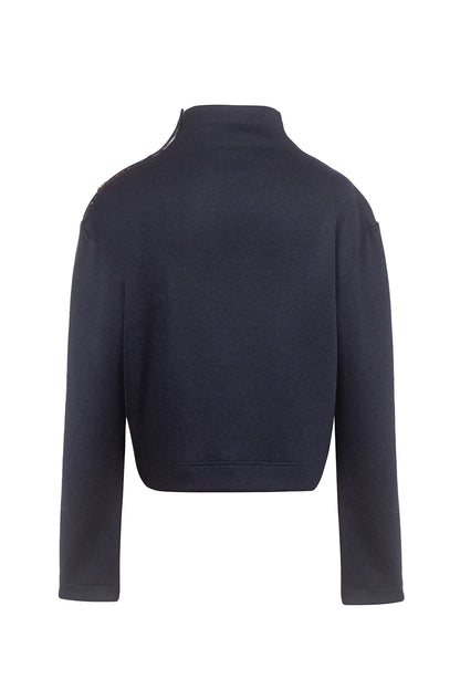 'Celestial’ Navy Wool sweater by Airène