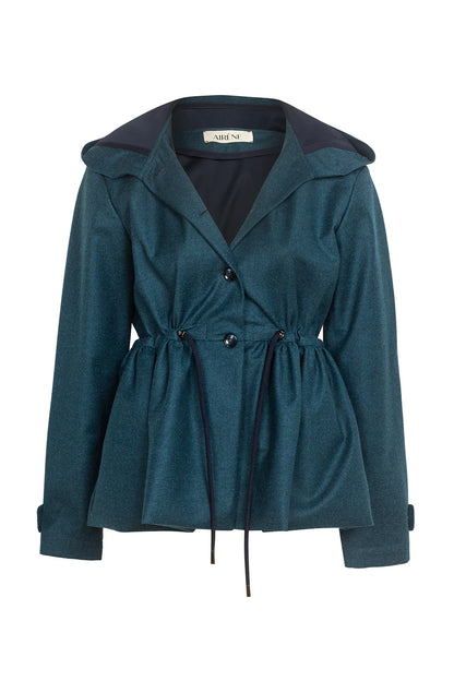 "Marine" wool & cashmere lightweight jacket by Airène