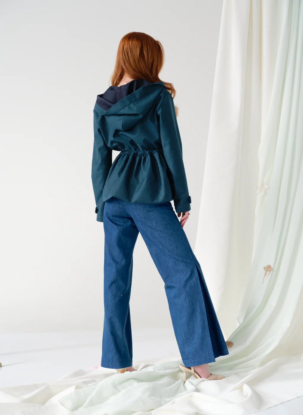 "Marine" wool & cashmere lightweight jacket by Airène