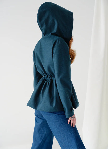"Marine" wool & cashmere lightweight jacket by Airène