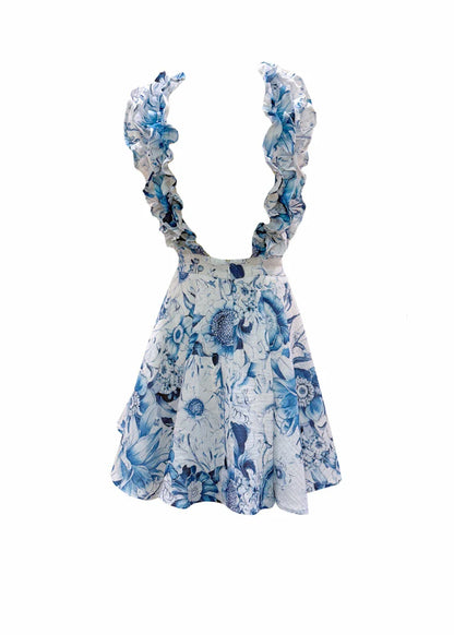 FLOR AZUL – VOLUMINOUS COTTON DRESS by Lilian Edwards