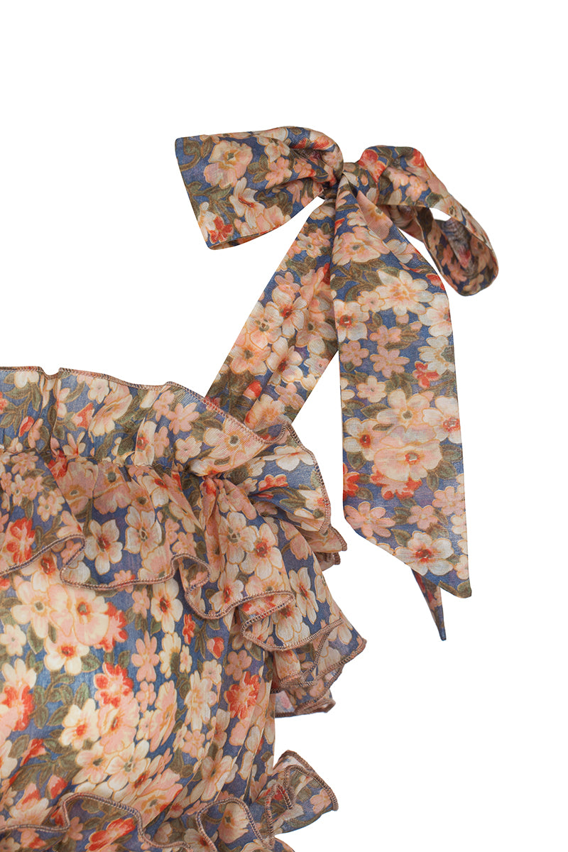 ДЪЛГА РОКЛЯ SILK FLORAL