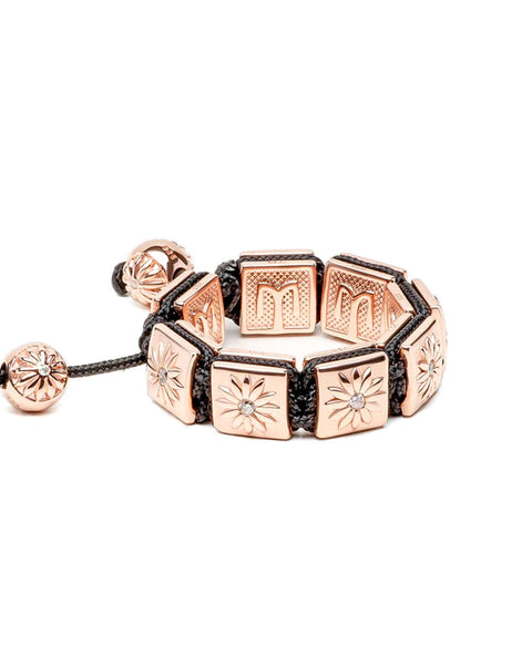 FLAT-BEAD BRAIDED RING IN ROSE GOLD - THE SUN RING